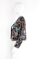Vintage Jack Bryan Embellished Paisley Beaded Jacket on mannequin side at Recess Los Angeles