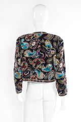 Vintage Jack Bryan Embellished Paisley Beaded Jacket on mannequin back at Recess Los Angeles