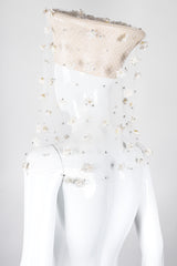 Recess Los Angeles Vintage Jack McConnell Basket Flower Net Cossack Bridal Wedding Veil Hat