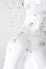 Recess Los Angeles Vintage Jack McConnell Basket Flower Net Cossack Bridal Wedding Veil Hat