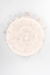 Recess Los Angeles Vintage Jack McConnell Basket Flower Net Cossack Bridal Wedding Veil Hat