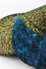 Recess Los Angeles Vintage Jack McConnell Peacock Feather Swirl Capulet Casque Fascinator Hat