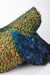 Recess Los Angeles Vintage Jack McConnell Peacock Feather Swirl Capulet Casque Fascinator Hat