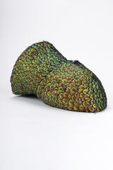 Recess Los Angeles Vintage Jack McConnell Peacock Feather Swirl Capulet Casque Fascinator Hat