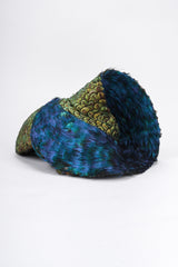 Recess Los Angeles Vintage Jack McConnell Peacock Feather Swirl Capulet Casque Fascinator Hat