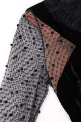 Recess Los Angeles Vintage Jacqueline de Ribes Swiss Dot Layered Lace Cocktail Dress
