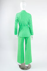 Vintage Jaeger Polka Dot Jacket & Pant Suit Set on Mannequin back @ Recess LA
