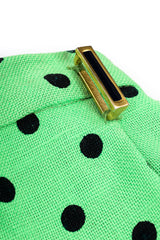 Vintage Jaeger Polka Dot Jacket & Pant Suit Set on Mannequin pant belt loop @ Recess LA