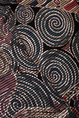 Recess Los Angeles Vintage Janine of London Rose Gold Mosaic Sequin Crossback Halter Gown