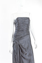 Jaqueline de Ribes polka dot dress with shawl on mannequin @recessla