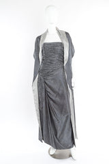 Jaqueline de Ribes polka dot dress with shawl on mannequin @recessla