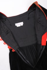 Recess Los Angeles Vintage Fern Violette by Jay Morley Velvet Boho Peasant Dress