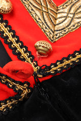 Recess Los Angeles Vintage Fern Violette by Jay Morley Velvet Boho Peasant Dress