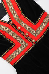 Recess Los Angeles Vintage Fern Violette by Jay Morley Velvet Boho Peasant Dress