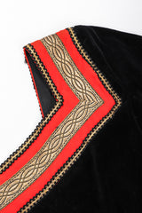 Recess Los Angeles Vintage Fern Violette by Jay Morley Velvet Boho Peasant Dress