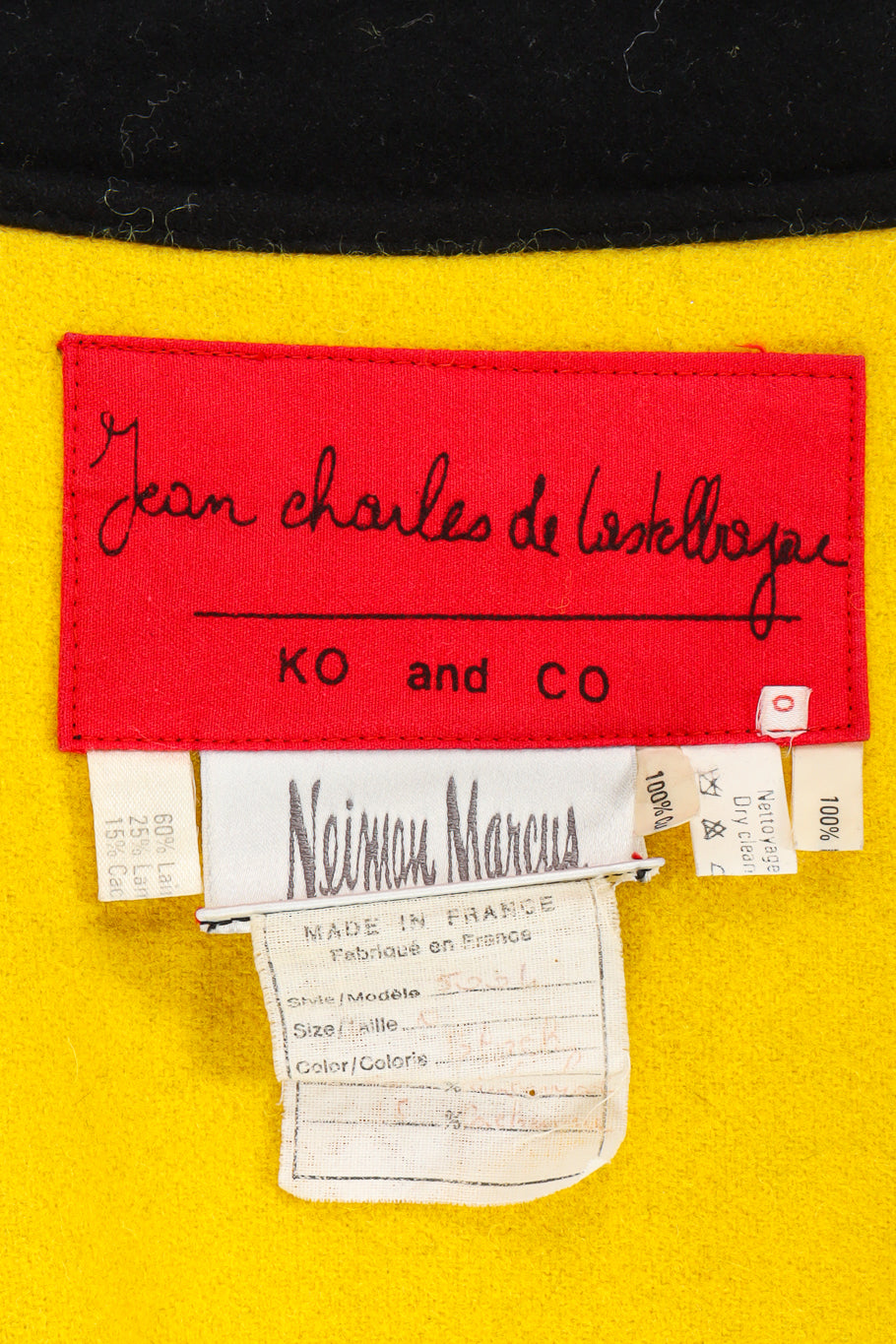 Vintage Jean Charles De Castelbajac Star Love Wool Coat tags @ Recess LA