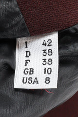 Vintage Jean Paul Gaultier Leather Cuff Wool Blend Jacket size tag @ Recess LA