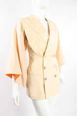 Vintage Jean Paul Gaultier Double Breasted Kimono Sleeve Jacket on Mannequin angle @ Recess LA