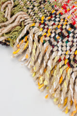 Vintage Jean Charles de Castelbajac Rainbow Tweed Blanket Jacket Fringe Detail