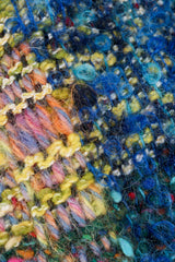 Vintage Jean Charles de Castelbajac Rainbow Tweed Blanket Jacket Fabric weave Detail