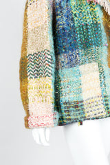 Vintage Jean Charles de Castelbajac Rainbow Tweed Blanket Jacket on Mannequin Sleeve Detail
