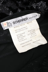 Recess Los Angeles Vintage Jean Louis Scherrer Metallic Silk Velvet Lamé Blouson Dress