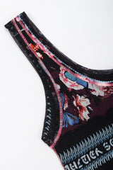 Recess Los Angeles Vintage Jean Paul Gaultier Soleil Butterfly Floral Mesh Tank Dress