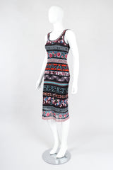 Recess Los Angeles Vintage Jean Paul Gaultier Soleil Butterfly Floral Mesh Tank Dress