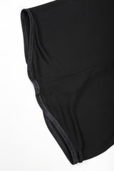 Recess Designer Consignment Vintage Jean Paul Gaultier Femme Asymmetrical Suede Fringe Jersey Skirt Los Angeles Resale