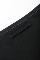 Recess Designer Consignment Vintage Jean Paul Gaultier Femme Asymmetrical Suede Fringe Jersey Skirt Los Angeles Resale