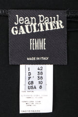 Recess Designer Consignment Vintage Jean Paul Gaultier Femme Asymmetrical Suede Fringe Jersey Skirt Los Angeles Resale