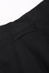 Recess Los Angeles Vintage Jean Paul Gaultier Slim Silhouette Diagonal Waist Strip Bands Black Lace Up Corset Button Fly