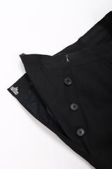 Recess Los Angeles Vintage Jean Paul Gaultier Slim Silhouette Diagonal Waist Strip Bands Black Lace Up Corset Button Fly