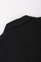 Recess Los Angeles Vintage Jean Paul Gaultier Slim Silhouette Diagonal Waist Strip Bands Black Lace Up Corset Button Fly