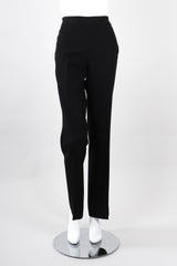 Recess Los Angeles Vintage Jean Paul Gaultier Slim Silhouette Diagonal Waist Strip Bands Black Lace Up Corset Button Fly