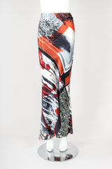 Recess Designer Consignment Vintage Jean Paul Gaultier Watercolor Blood Splatter Skirt Los Angeles Resale