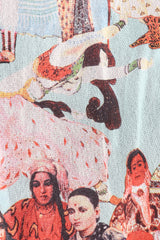 Recess Los Angeles Designer Consignment Vintage Jean Paul Gaultier 90s Soleil Mesh Bollywood Print Pant