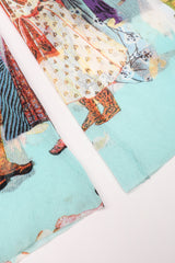 Recess Los Angeles Designer Consignment Vintage Jean Paul Gaultier 90s Soleil Mesh Bollywood Print Pant