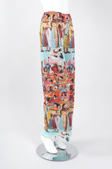 Recess Los Angeles Designer Consignment Vintage Jean Paul Gaultier 90s Soleil Mesh Bollywood Print Pant