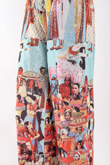 Recess Los Angeles Designer Consignment Vintage Jean Paul Gaultier 90s Soleil Mesh Bollywood Print Pant