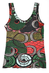 Recess Los Angeles Designer Consignment Vintage Jean Paul Gaultier Soleil African Wax Print Mesh Tank