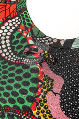 Recess Los Angeles Designer Consignment Vintage Jean Paul Gaultier Soleil African Wax Print Mesh Tank