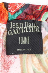 Recess Designer Consignment Vintage Jean Paul Gaultier Inverted Colorized Silent Film Starlet Skirt Pola Negri Clara Bow Los Angeles Resale