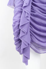 Recess Los Angeles Vintage Jean Paul Gaultier Soleil Ruched Mesh Ruffle Cuff Dress