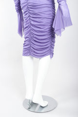 Recess Los Angeles Vintage Jean Paul Gaultier Soleil Ruched Mesh Ruffle Cuff Dress