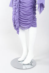 Recess Los Angeles Vintage Jean Paul Gaultier Soleil Ruched Mesh Ruffle Cuff Dress