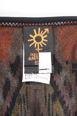 Recess Designer Consignment Vintage Jean Paul Gaultier Soleil Mesh Native Folk Striped Poncho Los Angeles Resale