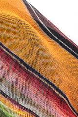 Recess Designer Consignment Vintage Jean Paul Gaultier Soleil Mesh Native Folk Striped Poncho Los Angeles Resale