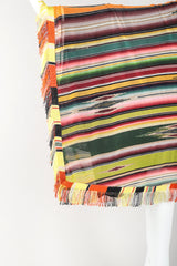 Recess Designer Consignment Vintage Jean Paul Gaultier Soleil Mesh Native Folk Striped Poncho Los Angeles Resale