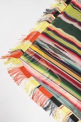 Recess Designer Consignment Vintage Jean Paul Gaultier Soleil Mesh Native Folk Striped Poncho Los Angeles Resale